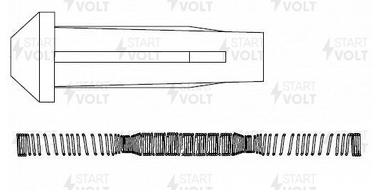 Наконечник катушки зажигания для а м Ford Mazda Volvo 1.8i 2.0i 2.3i (STC 1080) STC 1080 START VOLT