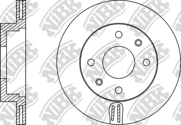 Диск тормозной KIA Picanto (04-) передний (1шт.) NIBK RN11001 NIBK