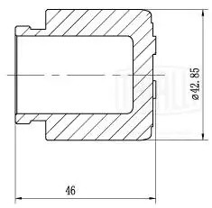 Поршень суппорта Mitsubishi Pajero II (90-) перед. d=43мм (RCF 012077P) RCF012077P TRIALLI