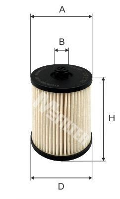 фильтр топливный!\ Volvo S60/S80/V70/XC70/XC90 2.4D5 01> DE3153 MFILTER AUTOMOTIVE FILTERS