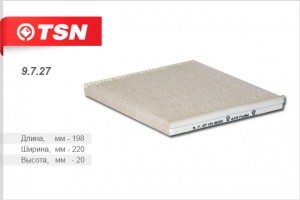 Фильтр салона 9.7.27 TSN