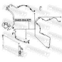 КОЛЬЦО УПЛОТНИТЕЛЬНОЕ ТРУБКИ КОНДИЦИОНЕРА 24400-004-KIT 24400004KIT FEBEST