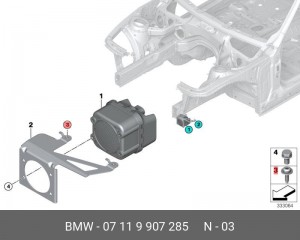 Болт BMW OE 07 11 9 907 285 BMW