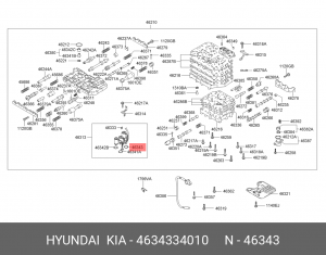 УПЛОТНИТЕЛЬНОЕ КОЛЬЦО АКПП 4634334010 HYUNDAI