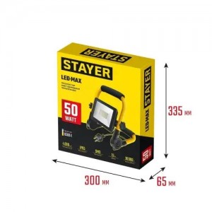 Светильник светодиодный 220V 50W 6500K переносной STAYER 5713550 STAYER