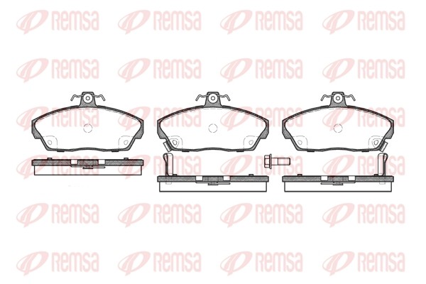337 02 FDB613=571438B !колодки дисковые п.\ Honda Civic 1.4-2.0 &16V 95-01, Rove 033702 REMSA