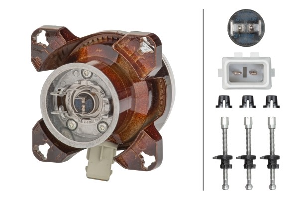 Фара противотуманная круглая 90 mm 1K0008191-007 HELLA