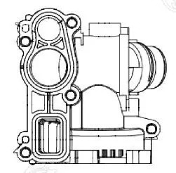 Корпус термостата для а/м VW Passat B6 (05-)/Skoda Octavia A5 (04-) 1.8T/2.0T (c LT 1827 LUZAR