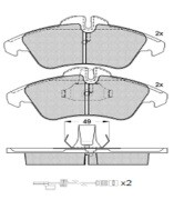 колодки тормозные! WVA21576/21577 \MB Vito/Sprinter 208D/308D,VW LT 28-35 95> 31010061 WUHLERMANN