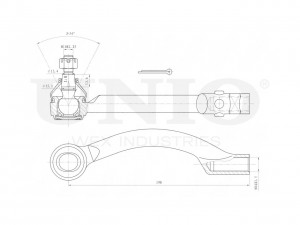 Наконечник рулевой левый SSP-10171 UNIO