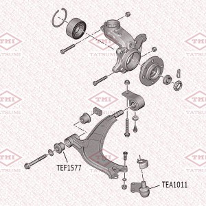 сайлентблок рычага пер.!\ Citroen ZX/Xsara/Berlingo/Peugeot 306 1.4-2.0HDi 93> TEF1577 TATSUMI