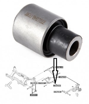 Сайлентблок задн подвески SUBARU LEGACY 98-09 BH27022 BH27022 JIKIU