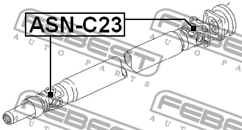 Крестовина карданного вала ASN-C23 ASN-C23 FEBEST