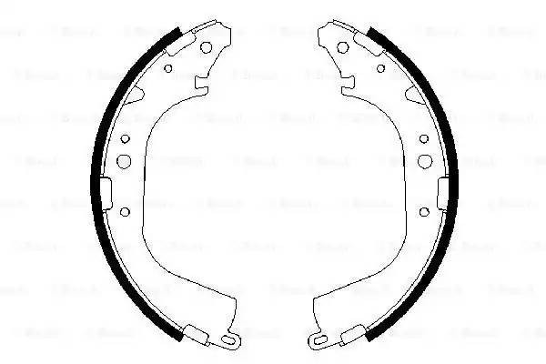 0 986 487 354 колодки барабанные! Toyota Land Cruiser all 88-93 0 986 487 354 BOSCH