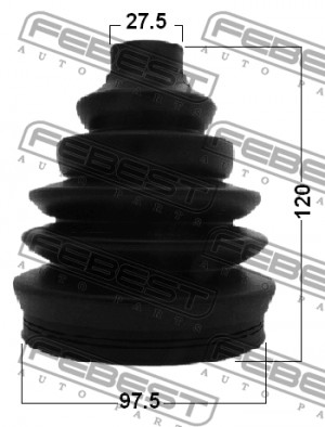 Пыльник ШРУСа внешний 2717P-XC90F2 2717P-XC90F2 FEBEST