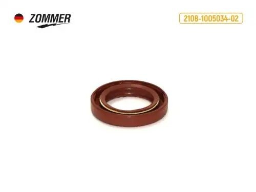 Сальник коленвала ВАЗ 2108 передний (красный) 28*42*1 Z2108100503402 ZOMMER