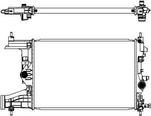 Радиатор охлаждения двигателя OPEL ASTRA J (P10) 33511018 SAKURA