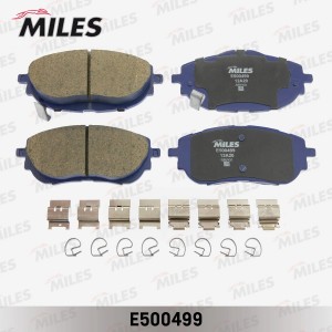 Колодки тормозные передние (Смесь CERAMIC серия PRO) TOYOTA AURIS 12-/COROLLA 13 E500499 MILES
