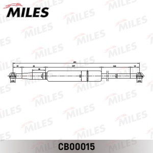 Упор газовый крышки багажника NISSAN PATHFINDER 3/05- CB00015 CB00015 MILES