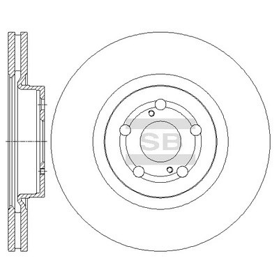 Диск тормозной передний TOYOTA AVENSIS T25 SD4045 SD4045 SANGSIN