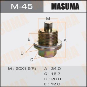 пробка сливная! с магнитом 20x1.5\ Honda M-45 MASUMA