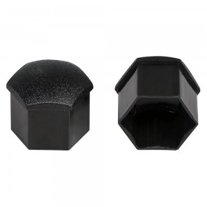 Колпачок болта колеса 21 мм. + съемник, пластик, черный (20 шт.) "AIRLINE" (мато AWBN13 AIRLINE