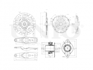 Комплект сцепления с подшипником CLT-20034 UNIO
