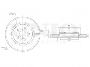 Диск тормозной передний BRD-20539 UNIO