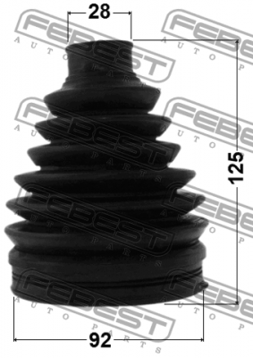 Пыльник ШРУСа наружный HYUNDAI SANTA FE (DM) 2012-  0317P-RB 0317P-RB FEBEST