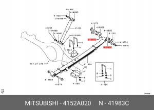 Втулка рессорная MITSUBISHI 4152A020 4152A020 MITSUBISHI