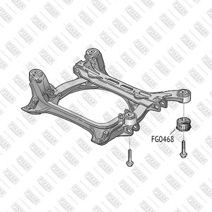 Сайлентблок переднего подрамника AUDI Q7 06- FG0468 FG0468 FIXAR