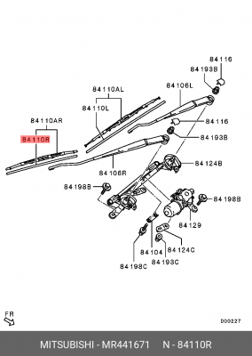 ПРОКЛАДКА УПЛОТНИТЕЛЬ РЕЗИНОВЫЙ MR441671 MITSUBISHI