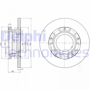 BG4008 диск тормозной задний!\ Ford Transit all 06> BG4008 DELPHI