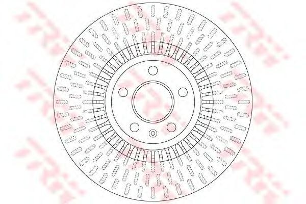 Диск тормозной передний AUDI A6 (C7) DF6216 DF6216 TRW