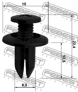 Клипса NISSAN PRIMERA P12E 2002.01-2007.05 88570-025 88570-025 FEBEST