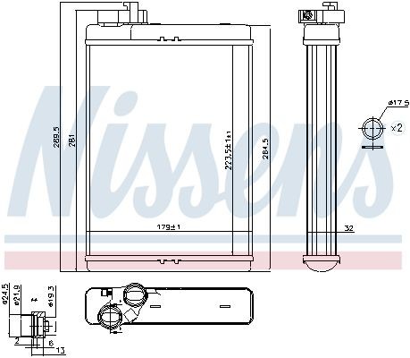 Радиатор печки AUDI A4 07- 70231 70231 NISSENS
