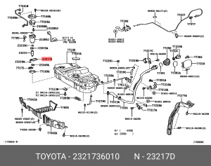 Фильтр топливный грубой очистки 23217-36010 23217-36010 TOYOTA