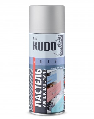 Эмаль акриловая "KUDO" серая матовая (520 мл) (аэрозоль) (пастельная) KU-A105 KUDO
