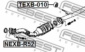NISSAN MICRA/NOTE/QASHQAI/X-TRAIL M10X91X1,25 NEXB-R52 FEBEST
