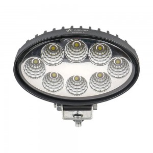 Фара светодиодная "AIRLINE" 140х86х55 мм 24W 12/24V (8 LED рассеянный свет, овал ALED013 AIRLINE