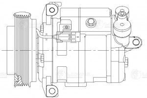 Компрессор кондиц. для а/м Chevrolet Cruze (09-)/Aveo T300 (11-) 1.6i/1.8i LCAC0 LCAC0550 LUZAR