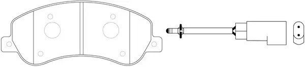 Колодки тормозные передние FORD TRANSIT 330/350 06-/VW AMAROK 10- BP51444W BP51444W SB NAGAMOCHI