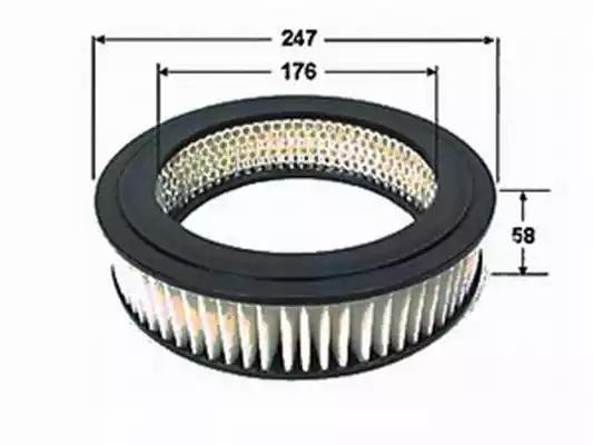 Фильтр воздушный TOYOTA Camry (86-) JS ASAKASHI A102J JS ASAKASHI