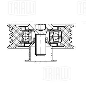 Ролик приводного ремня опорный ребристый CM 5102 TRIALLI