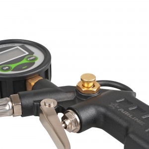 Пистолет для накачки шин (с цифровым манометром 12атм) /AIRLINE/ ATBU042 AIRLINE