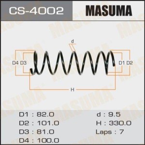 Пружина MAZDA Demio (96-02) подвески задней MASUMA CS-4002 MASUMA