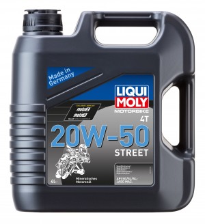 Масло моторное минеральное для 4-т мотоц Motorbike 4T Street 20W-50 SG/SJ/SL 4л  1696 LIQUI MOLY