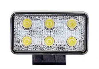 Фара светодиод. прямоугольная, 6LED, направленный свет, 18Вт, 110x81x46мм, 12/24 ALED121 AIRLINE