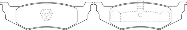 Колодки дисковые CR 300M 2.7/3.5L 98-04, Neon 1.6L 00-05, 1.8L 98-99, 2.0L 94-05 BP53149 SB NAGAMOCHI