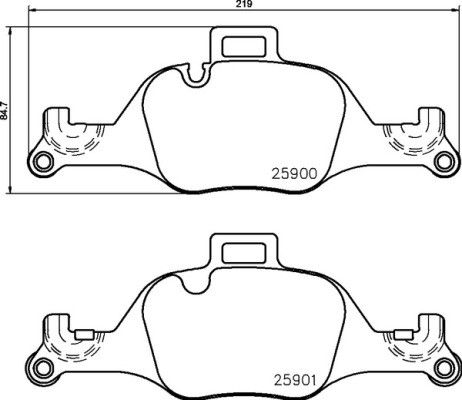 Колодки тормозные BMW 5 (G30,G31) передние (4шт.) BREMBO P06107 BREMBO